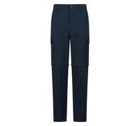 Mountain Warehouse Mens Delta Stretch Zip-Off Regular Cargo Trousers - Navy - 42R - Navy - 95% Polyamide/5% Elastane