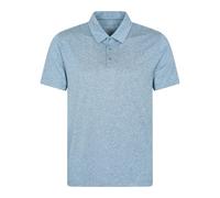 Mountain Warehouse Mens Deuce IsoCool Polo Shirt - Blue - XXL - Blue - 92% Polyester/8% Elastane