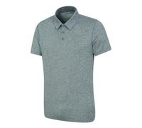 Mountain Warehouse Mens Deuce IsoCool Polo Shirt - Dark Grey - S - Dark Grey - 92% Polyester/8% Elastane
