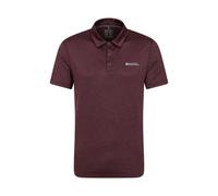 Mountain Warehouse Mens Deuce IsoCool Polo Shirt - Dusky Wine - Dusky Wine - L - 92% Polyester/8% Elastane