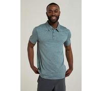 Mountain Warehouse Mens Deuce IsoCool Polo Shirt - Petrol - XS - Petrol