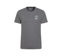 Mountain Warehouse Mens Discover Oban Cotton T-Shirt - Grey - XS - Grey