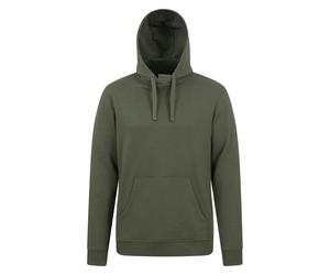 Mountain Warehouse Mens Dorset Plain Hoodie - Khaki Green - Khaki Green - 4XL - 100% Polycotton