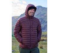 Mountain Warehouse Mens Down Padded Jacket Water Resistant Hooded Winter Coat