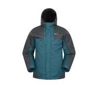 Mountain Warehouse Mens Dusk III Ski Jacket - Petrol/Black - L - Petrol/Black - 100% Polyester