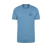Mountain Warehouse Mens Edinburgh Text Short-Sleeved T-Shirt (Blue) - Size 2XL