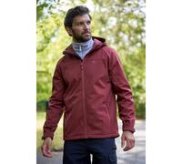 Mountain Warehouse Mens Exodus Waterproof Soft Shell Jacket - Dark Red - M - Dark Red