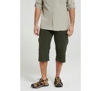 Mountain Warehouse Mens Explore 3/4 Shorts - Khaki Green - Khaki Green - 34L