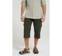 Mountain Warehouse Mens Explore 3/4 Shorts - Khaki Green - Khaki Green - 44L