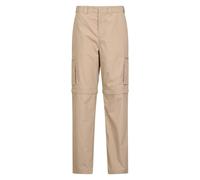 Mountain Warehouse Mens Explore Convertible Trousers - Beige - 30R - Beige - 100% Mixed