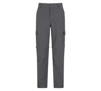 Mountain Warehouse Mens Explore Convertible Trousers - Grey - 30R - Grey - 100% Mixed
