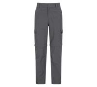 Mountain Warehouse Mens Explore Convertible Trousers - Grey - 34R - Grey - 100% Mixed