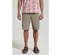 Mountain Warehouse Explore Mens Shorts - Fast Dry Shorts, Light Shrink & Fade Resistant Hiking Short Pants, 5 Pockets - Spring Summer, Walking, Safari, Beach Beige Men's W44