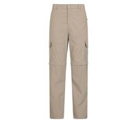 Mountain Warehouse Mens Explore Zip-Off Trousers - Beige - 34S - Beige - 100% Mixed
