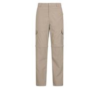 Mountain Warehouse Mens Explore Zip-Off Trousers - Beige - 38S - Beige - 100% Mixed