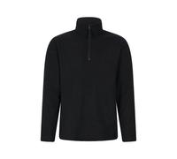 Mountain Warehouse Mens Farland Fleece Lined Half Zip Midlayer - Black - Black - XS