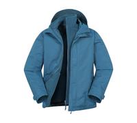 Mountain Warehouse Mens Fell II 3 in 1 Jacket - Dark Blue - 4XL - Dark Blue - 100% Polyester