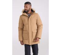 Mountain Warehouse Mens Fern Water Resistant Padded Parka - Tan - S - Tan - 100% Polyester