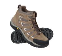 Mountain Warehouse Mens Field Extreme Suede Wide Walking Boots - Brown - 10.5 UK - Brown - 70% Suede/10% Vibram/10% Phylon/10% Mesh