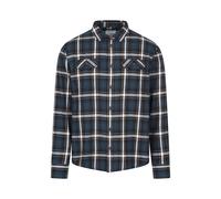 Mountain Warehouse Trace Mens Flannel Long Sleeve Shirt - Dark Blue - Dark Blue - Size: XS