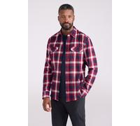Mountain Warehouse Mens Flannel Long Sleeve Shirt 100% Cotton Breathable