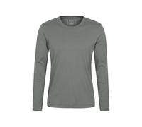 Mountain Warehouse Mens Flint Crew Neck Long-Sleeved T-Shirt (Green) Cotton - Size X-Large
