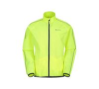 Mountain Warehouse Mens Force Reflective Water Resistant Jacket - Yellow - 4XL - Yellow - 100% Polyester