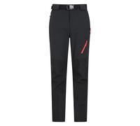 Mountain Warehouse Mens Trekking Trousers - Water Resistant, Stretch Fabric, UV50+ Protection Black (Short Length) Men's W42