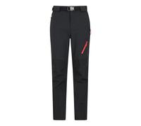 Mountain Warehouse Mens Forest Water Resistant Hiking Trousers - Black - 40R - Black - 40% Polyamide/40% Polyester/20% Elastane
