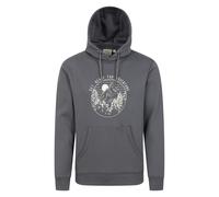 Mountain Warehouse Mens Get Ready For Adventure Hoodie - Charcoal - Charcoal - XXS