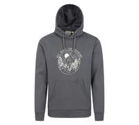 Mountain Warehouse Mens Get Ready For Adventure Hoodie - Charcoal - Charcoal - XXS - 60% Cotton/40% Polyester