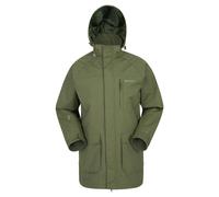 Mountain Warehouse Mens Glacier II Long Waterproof Jacket - Khaki - XXS - Khaki - 50% Nylon/50% Polyester