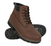 Mountain Warehouse Mens Gorge Waterproof Boots - Dark Brown - 12 UK - Dark Brown - 80% PU/10% Rubber/10% TPR