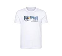 Mountain Warehouse Mens Gradiant Mountain Graphic Short Sleeve T-Shirt In White
