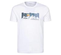Mountain Warehouse Mens Gradient Graphic T-Shirt - White - XS - White - 100% Cotton