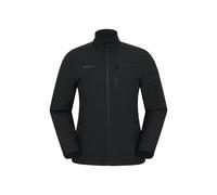 Mountain Warehouse Mens Grasmere Soft Shell Jacket - Black - M - Black - 80% Polyester/20% Elastane