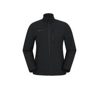 Mountain Warehouse Mens Grasmere Soft Shell Jacket - Black - S - Black - 80% Polyester/20% Elastane