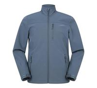 Mountain Warehouse Mens Grasmere Water Resistant Soft Shell Jacket - Blue - 3XL - Blue - 100% Mixed