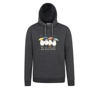 Mountain Warehouse Mens Great British Weather Overhead Hoodie - Charcoal - Charcoal - M - 100% Mixed