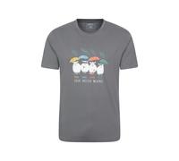 Mountain Warehouse Mens Great British Weather T-Shirt - Charcoal - L - Charcoal