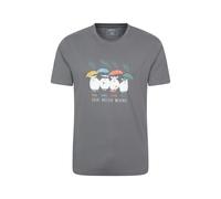Mountain Warehouse Mens Great British Weather T-Shirt - Charcoal - S - Charcoal