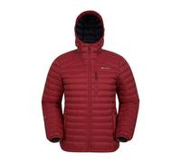 Mountain Warehouse Mens Henry II Extreme Down Filled Padded Jacket - Dark Red - XS - Dark Red - 100% Polyamide