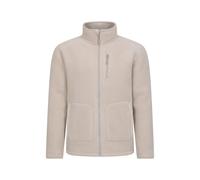 Mountain Warehouse Highland Mens Full-Zip Fleece - IsoTherm Sweatshirt with Zipped Pockets & Chin Guard - Autumn Winter, Outdoors, Holiday & Walking Beige M