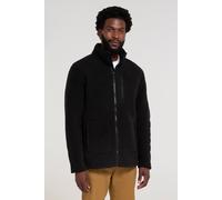 Mountain Warehouse Highland Mens Full-Zip Fleece - IsoTherm Sweatshirt with Zipped Pockets & Chin Guard - Autumn Winter, Outdoors, Holiday & Walking Black S