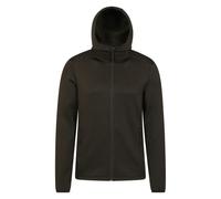 Mountain Warehouse Mens Hike Active Full Zip Hoodie - Dark Khaki - Dark Khaki - XXS - 96% Polyester/4% Elastane
