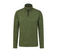 Mountain Warehouse Mens Idris II Half Zip Fleece Top - Dark Khaki - XXS - Dark Khaki - 100% Polyester