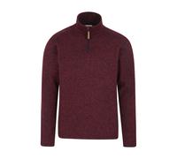Mountain Warehouse Mens Idris II Half Zip Fleece Top - Dark Red - XXL - Dark Red - 100% Polyester