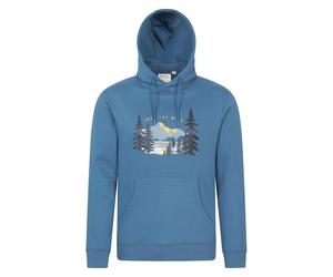 Mountain Warehouse Mens Into The Wild Hoodie - Blue - Blue - S - 100% Mixed