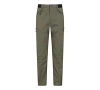Mountain Warehouse Mens Jungle Hiking Trousers - Khaki Green - 42S - Khaki Green - 70% Cotton/20% Elastane/10% Polyester