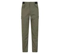 Mountain Warehouse Mens Jungle Trekking Trousers - Khaki Green - 32R - Khaki Green - 60% Cotton/40% Elastane
